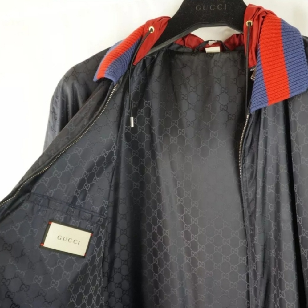 Authentic Gucci Jacquard GG Nylon Jacket